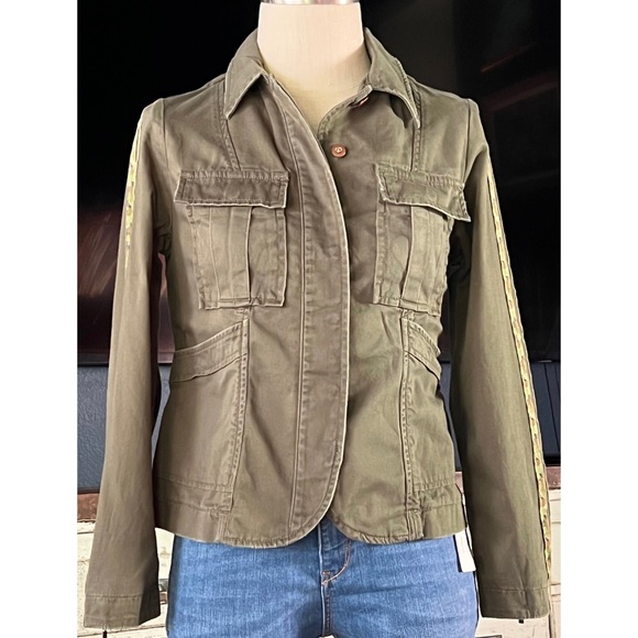 Anthropologie Olivette Camo Utility Jacket XS